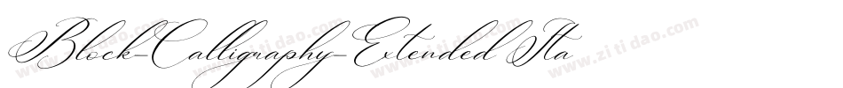 Block-Calligraphy-Extended Italic字体转换